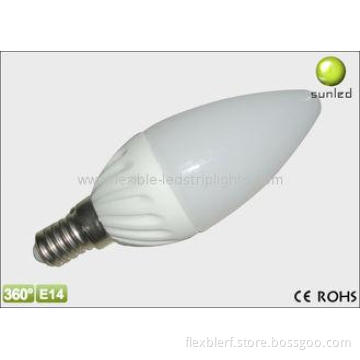 E14, E27, E12 3W 2800K - 6500K Dimmable glass Led Candle Li